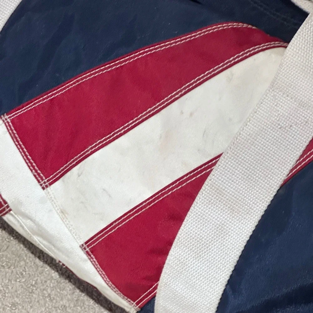 Tommy Hilfiger Vintage Duffel Bag Navy Red White missing strap